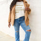 Simply Love Full Size COUNTDOWNS CHAMPAGNE RESOLUTIONS & CHEER Round Neck T-shirt