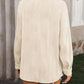 Button Up Dropped Shoulder Shirt