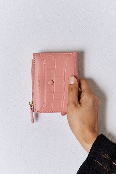 David Jones Texture PU Leather Mini Wallet *