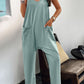 Pocketed Spaghetti Strap Overalls