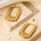 Good Luck Charm Screw-Thread U-Shaped Earrings