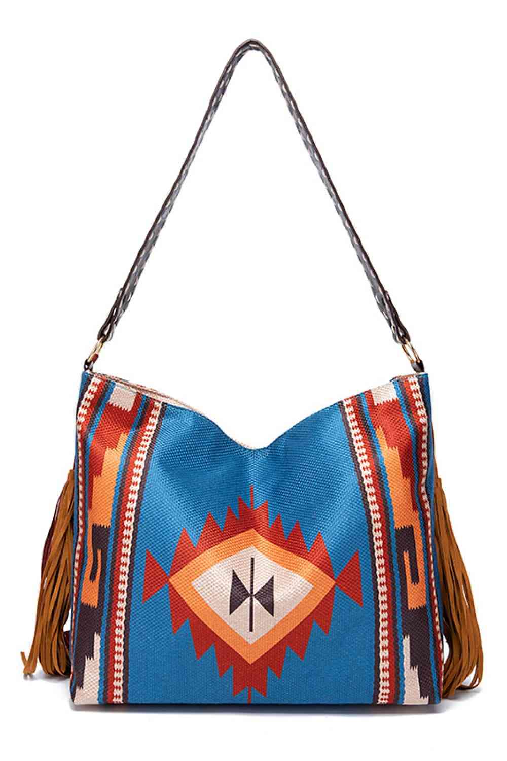 Rustic Southwestern Geometric Canvas Tote Bag