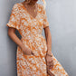 Women's Printed Button down Pocketed Dress