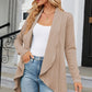LakenLea Full Size Open Front Long Sleeve Cardigan
