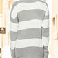 BeyondCozy Striped Turtleneck Long Sleeve Sweater