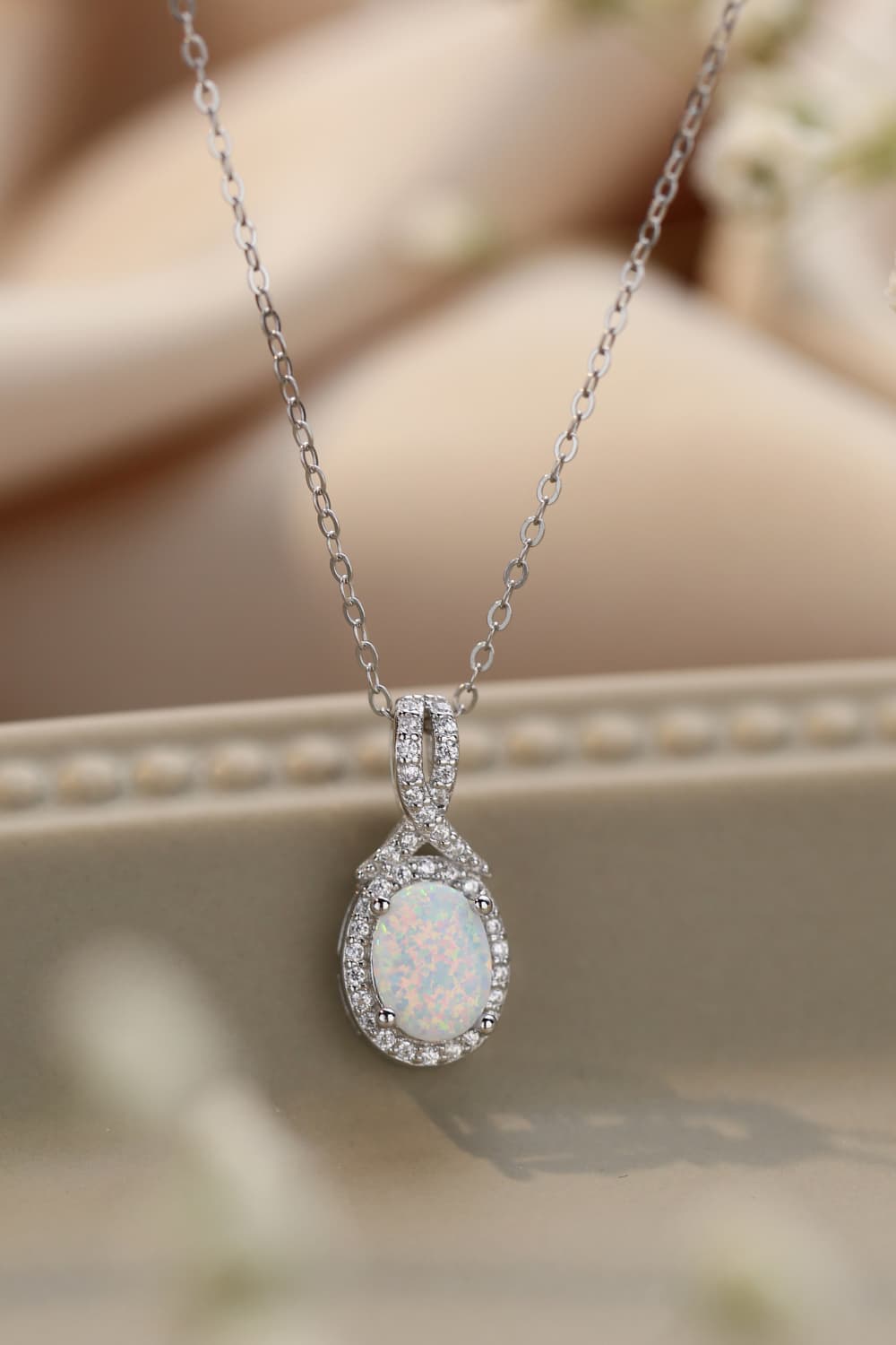 Women's Feeling My Best Opal Pendant Necklace