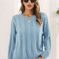Round Neck Long Sleeve Sweater