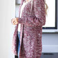Heathered Open Front Cardigan with Pockets