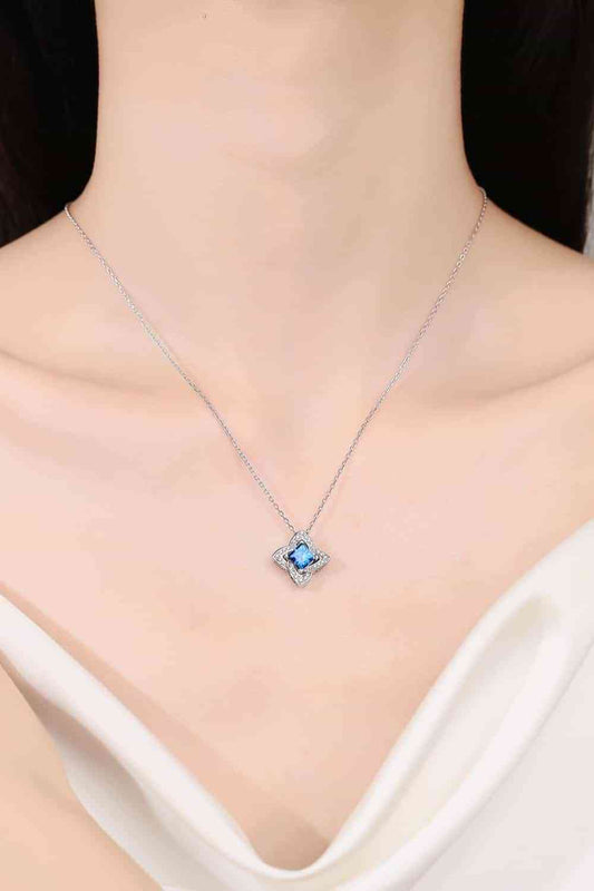 1 Carat Moissanite Floral Pendant Necklace 💜