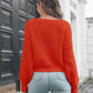 Crisscross Drop Shoulder Sweater