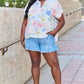 White Birch One And Only Full Size Short Sleve Floral Print Top