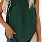 ROSE&THORN Full Size Smocked Tie Back Frill Trim Tank