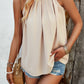 Ruched Grecian Neck Tank