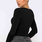 Round Neck Long-Sleeve Top