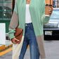 Color Block Long Sleeve Cardigan