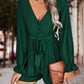 BodatiousJumpers Long Flounce Sleeve V-Neck Romper