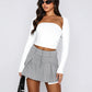Beauteous Cutout Raglan Sleeve Bolero and Tube Top
