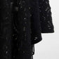 Fringe Openwork Surplice Cape Sleeve Poncho