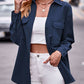Pocketed Button Up Dropped Shoulder Shacket