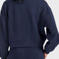 Round Neck Drop Shoulder Sports Top