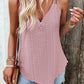 Eyelet V-Neck Double Strap Cami