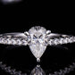 1 Carat Moissanite 925 Sterling Silver Side Stone Ring 💜