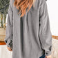 Button Up Collared Neck Long Sleeve Jacket