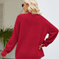 FULL SIZE Open Front Raglan Sleeve Pocketed Cardigan