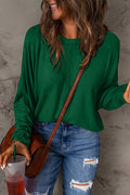 Double Take Full Size Round Neck Long Sleeve T-Shirt *