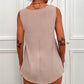 Women's V-Neck Curved Hem Tunic Tank