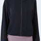 Drawstring Zip Up Dropped Shoulder Active Outerwear