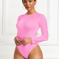Women's CallistaAnn Round Neck Long Sleeve Bodysuit