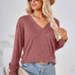 V-Neck Dropped Shoulder T-Shirt