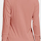 Decorative Button V-Neck Long Sleeve T-Shirt