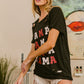 BiBi MAMA Graphic Distressed Short Sleeve T-Shirt - Brand BiBi