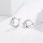925 Sterling Silver Zircon Dolphin Earrings