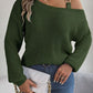 Allissa Asymmetrical Neck Cold Shoulder Long Sleeve Sweater