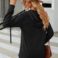 Full Size Cable-Knit Long Sleeve Hoodie