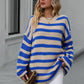 Striped Dropped Shoulder Sweater