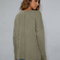 Beauteous Dropped Shoulder High-Low Waffle-Knit Top