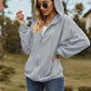 Outer Adventure Full Size Cable-Knit Long Sleeve Hooded Jacket