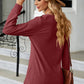 Notched Long Sleeve T-Shirt