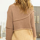 BiBi Texture Detail Contrast Drop Shoulder Sweater - Brand BiBi