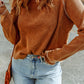 Beauteous Long Raglan Sleeve Round Neck Top