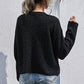 Women's Button-Down Drop Shoulder Rib-Knit Cardigan