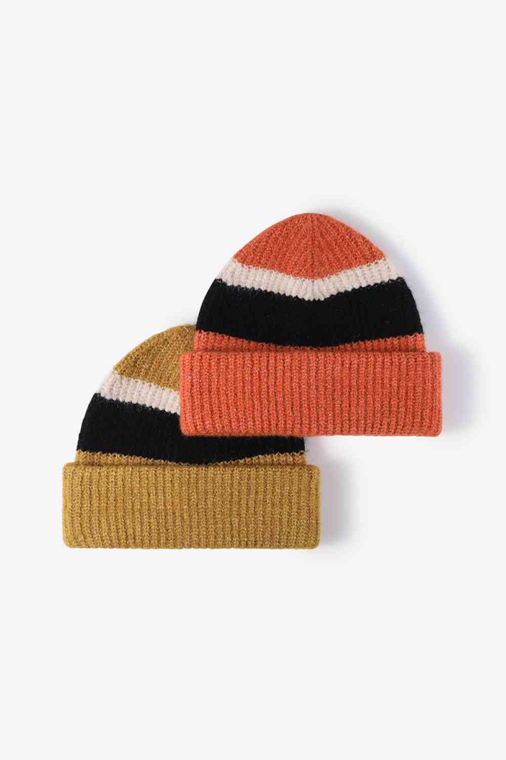 EZBeanie Tricolor Cuffed Hat Knit Beanie