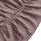 Women's Lucetta Glitter Ruched Cowl Neck Wrap Dress