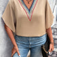 Plus Size V-Neck Flutter Sleeve Blouse