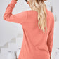 Notched Long Sleeve T-Shirt