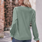 Pretty Purples Eyelet V-Neck Flounce Sleeve Blouse
